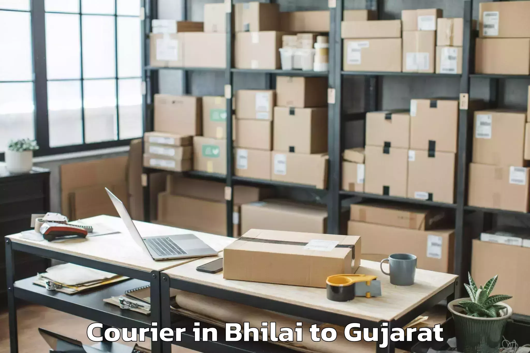 Easy Bhilai to Ahmadabad City Courier Booking